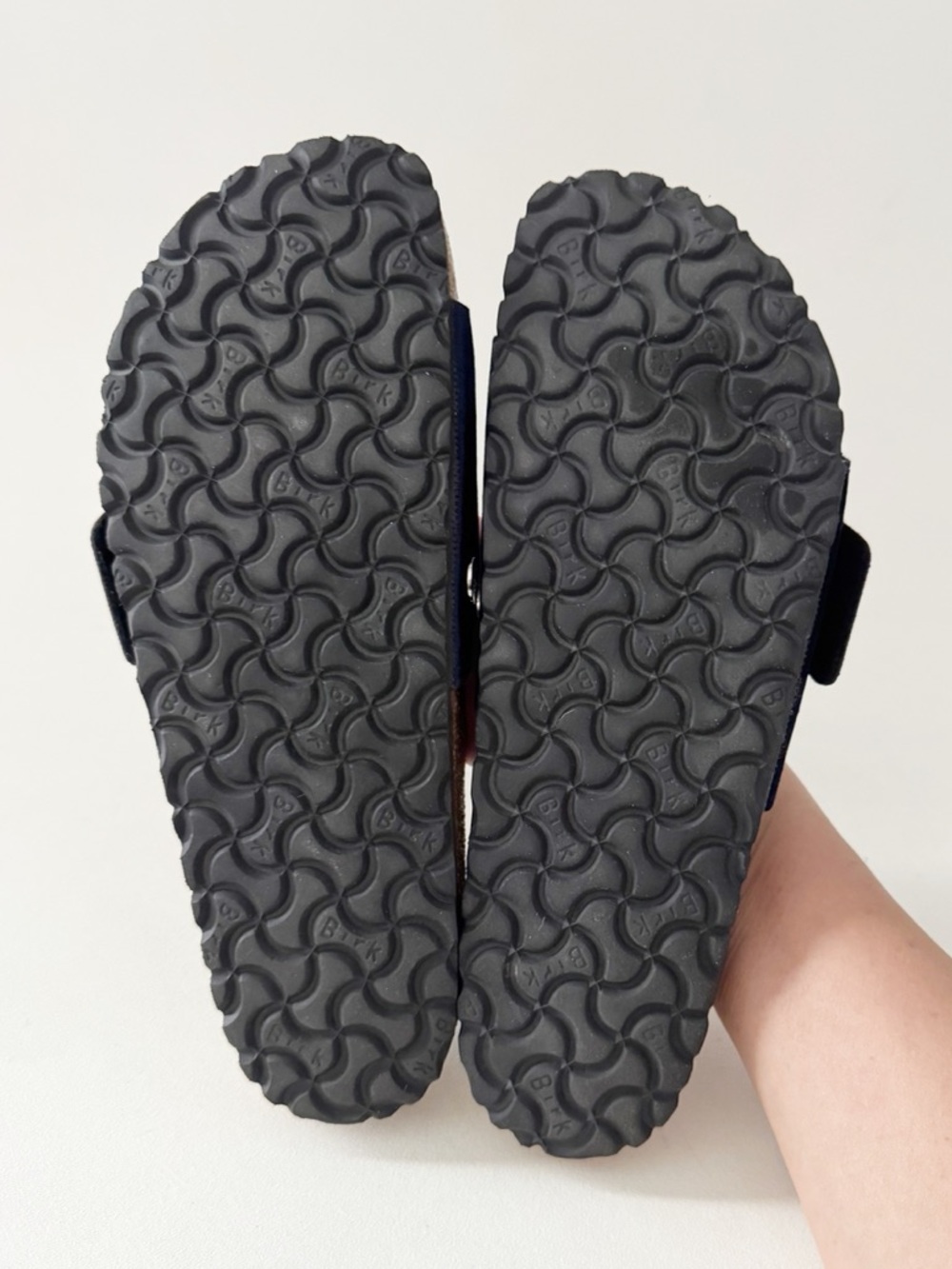 Birkenstock Madrid Big Buckle Velvet Sandal EU 40 US 9 Dark Blue Casual Comfort - Picture 11 of 11